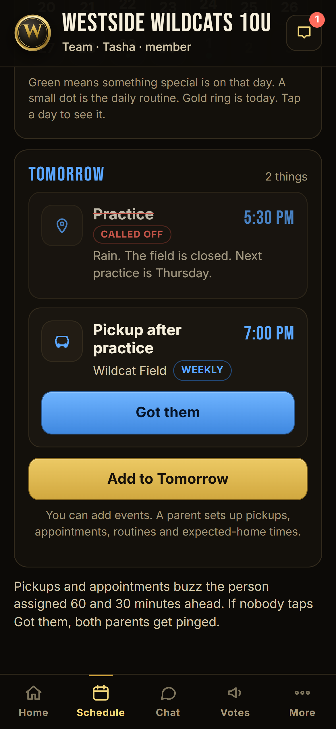 Rained out at four o'clock