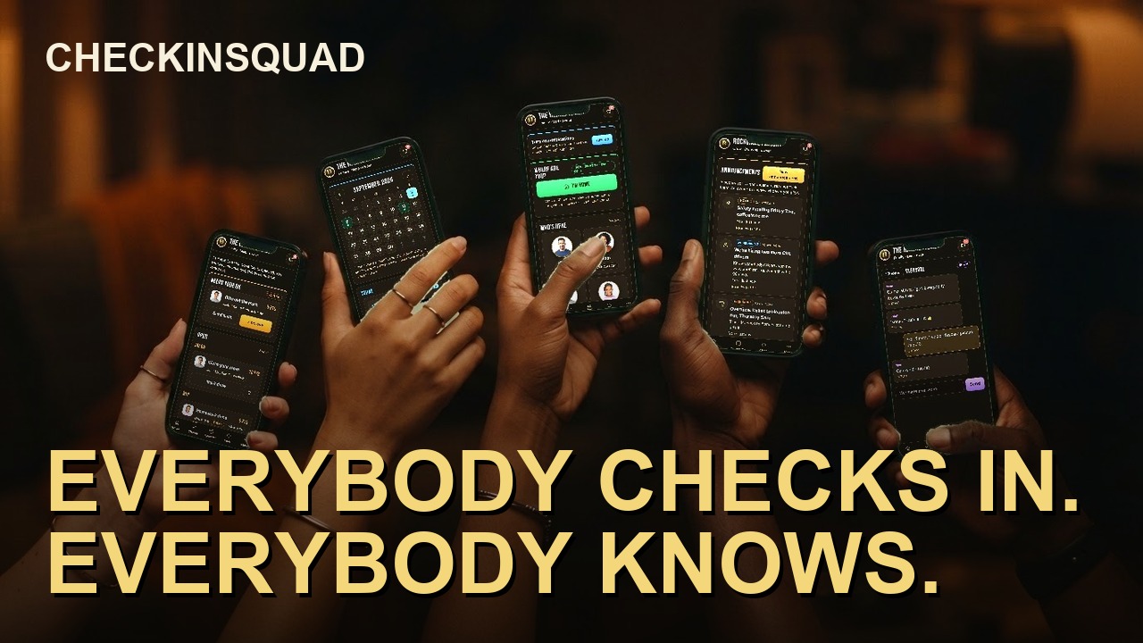 CheckInSquad: Everybody checks in. Everybody knows.