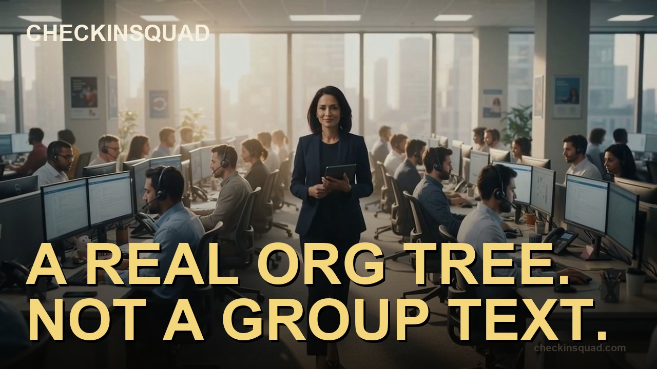 A real org tree, not a group text: the Company plan in 3 minutes